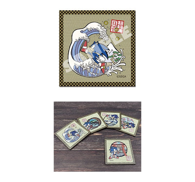 Wa Sonic Fugaku Waves coaster detail and collection display - one selected coaster included