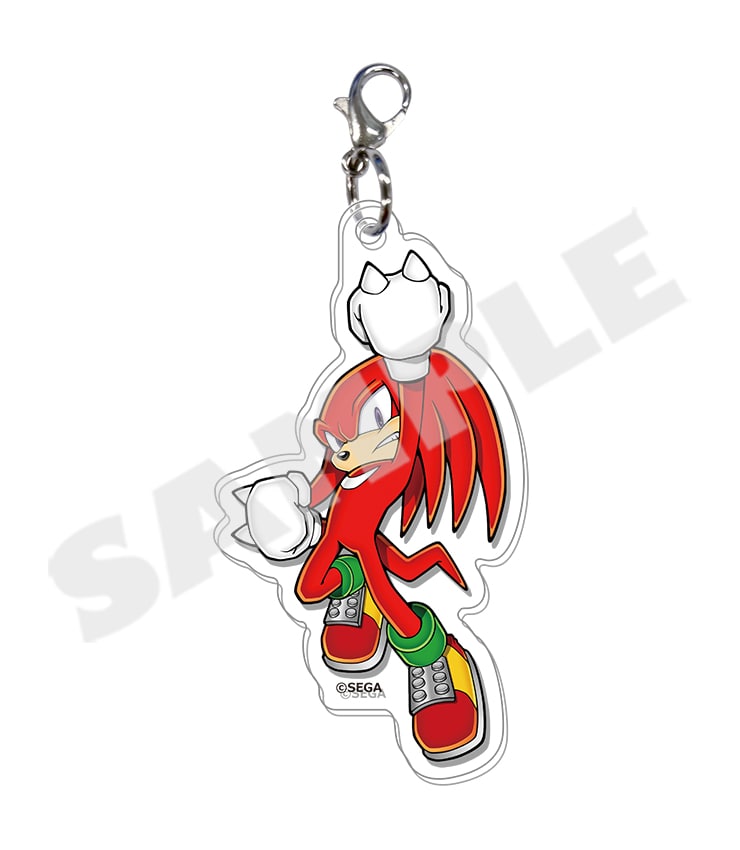 Sonic Basic Series Knuckles acrylic charm