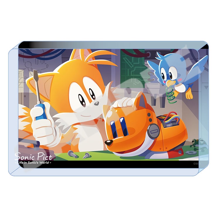Sonic Pict 2023 January Tails acrylic block