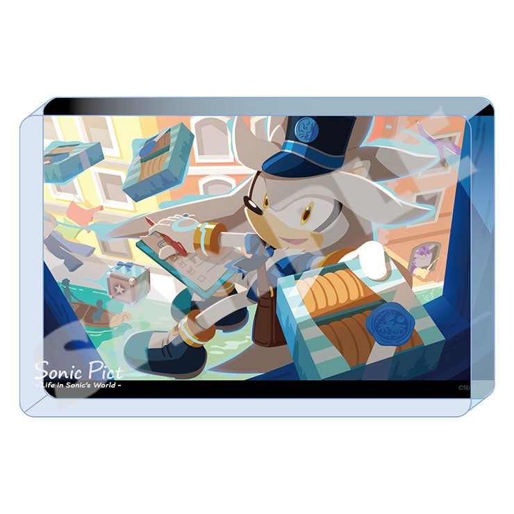 Sonic Pict 2023 March Silver acrylic block