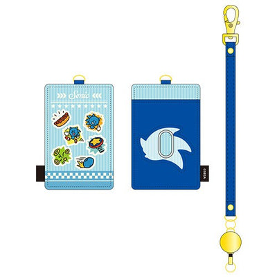 Sonic Racing CrossWorlds Sonic IC card case and retractable strap overview