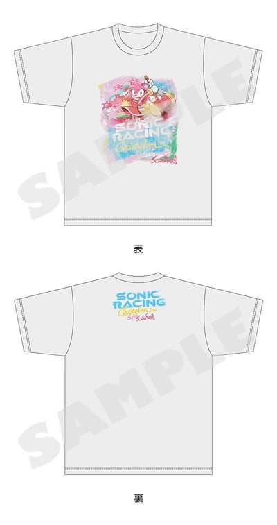 Sonic Racing CrossWorlds Street Art T-shirt Amy front and back details
