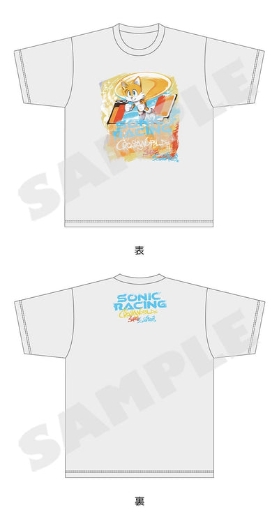 Sonic Racing CrossWorlds Street Art T-shirt Tails front and back details
