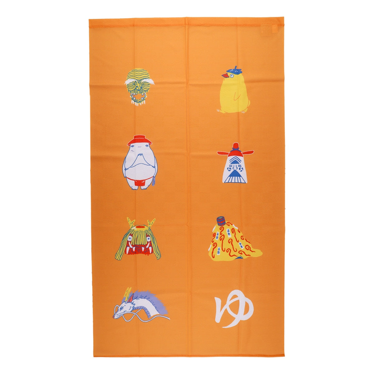 Spirited Away Bathhouse Noren Curtains (3 Types) - Yellow - Auspicious Spirits - official view 5