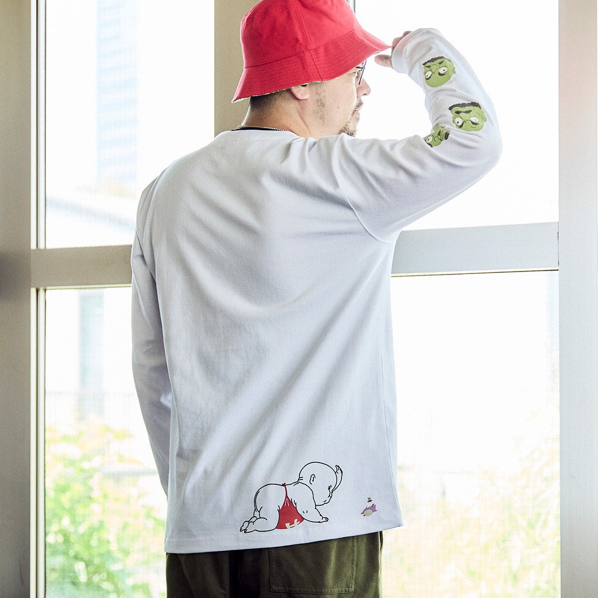 Spirited Away GBL Kashira Long-Sleeve T-Shirt - official view 2