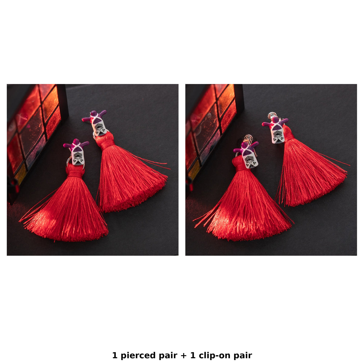 Spirited Away Kasuga-sama Tassel Earrings (2 Types) - Complete Set