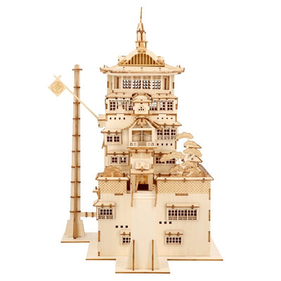 Spirited Away ki-gu-mi Wooden Model - Aburaya Bathhouse - official view 3