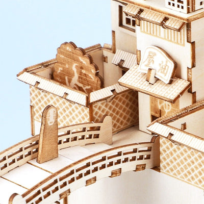 Spirited Away ki-gu-mi Wooden Model - Aburaya Bathhouse - official view 8