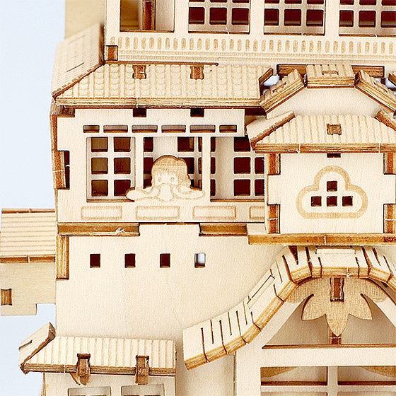 Spirited Away ki-gu-mi Wooden Model - Aburaya Bathhouse - official view 9