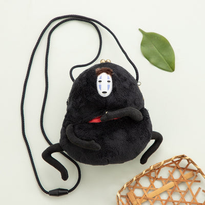 Spirited Away - Munching No-Face Plush Clasp Pouch - official view 1