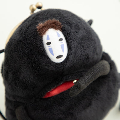 Spirited Away - Munching No-Face Plush Clasp Pouch - official view 4