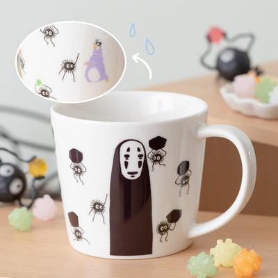 Spirited Away - No-Face and Soot Sprites Heat-Reveal Mug 300 ml - official view 1