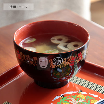 Spirited Away No-Face Lacquer-Style Soup Bowl N2 - official view 7