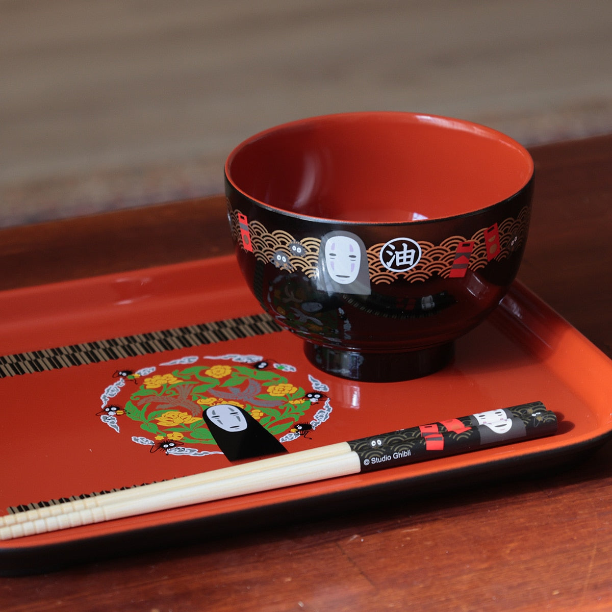 Spirited Away No-Face Lacquer-Style Soup Bowl N2 - official view 10