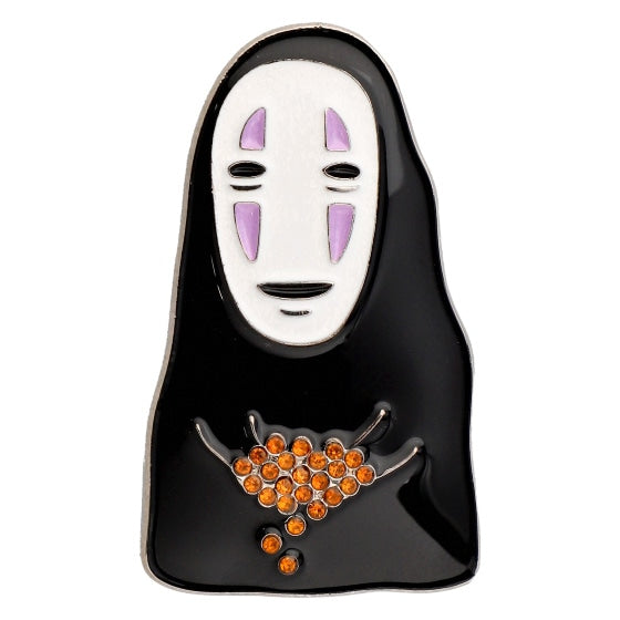 Spirited Away No-Face Rhinestone Metal Brooch GB-09 - official view 1