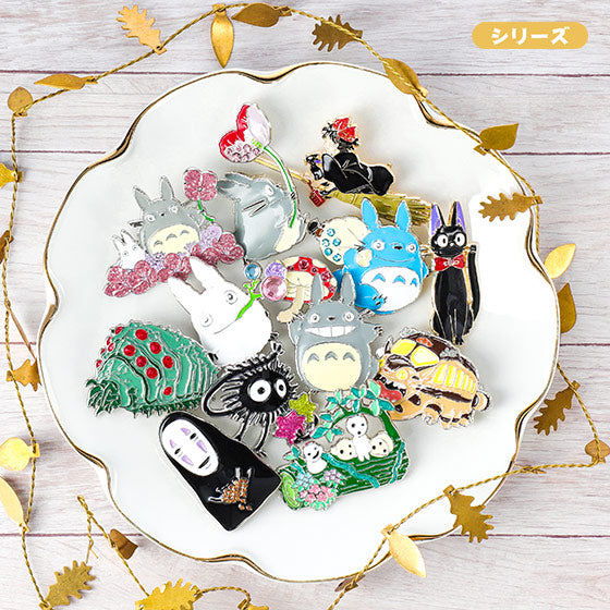 Spirited Away No-Face Rhinestone Metal Brooch GB-09 - official view 3