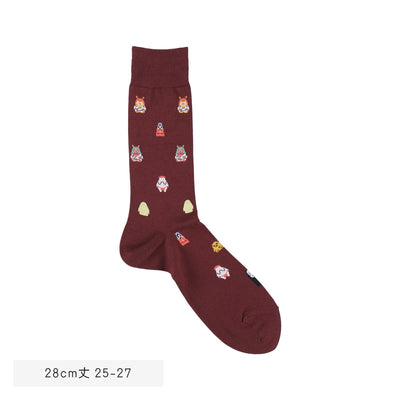 Spirited Away Socks - All-Over Pattern - Wine - official product view 4