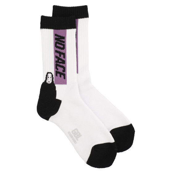 Spirited Away Socks - GBL No-Face Pattern - White - official product view 2