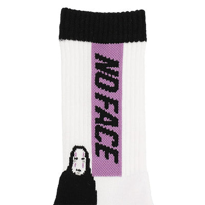 Spirited Away Socks - GBL No-Face Pattern - White - official product view 4