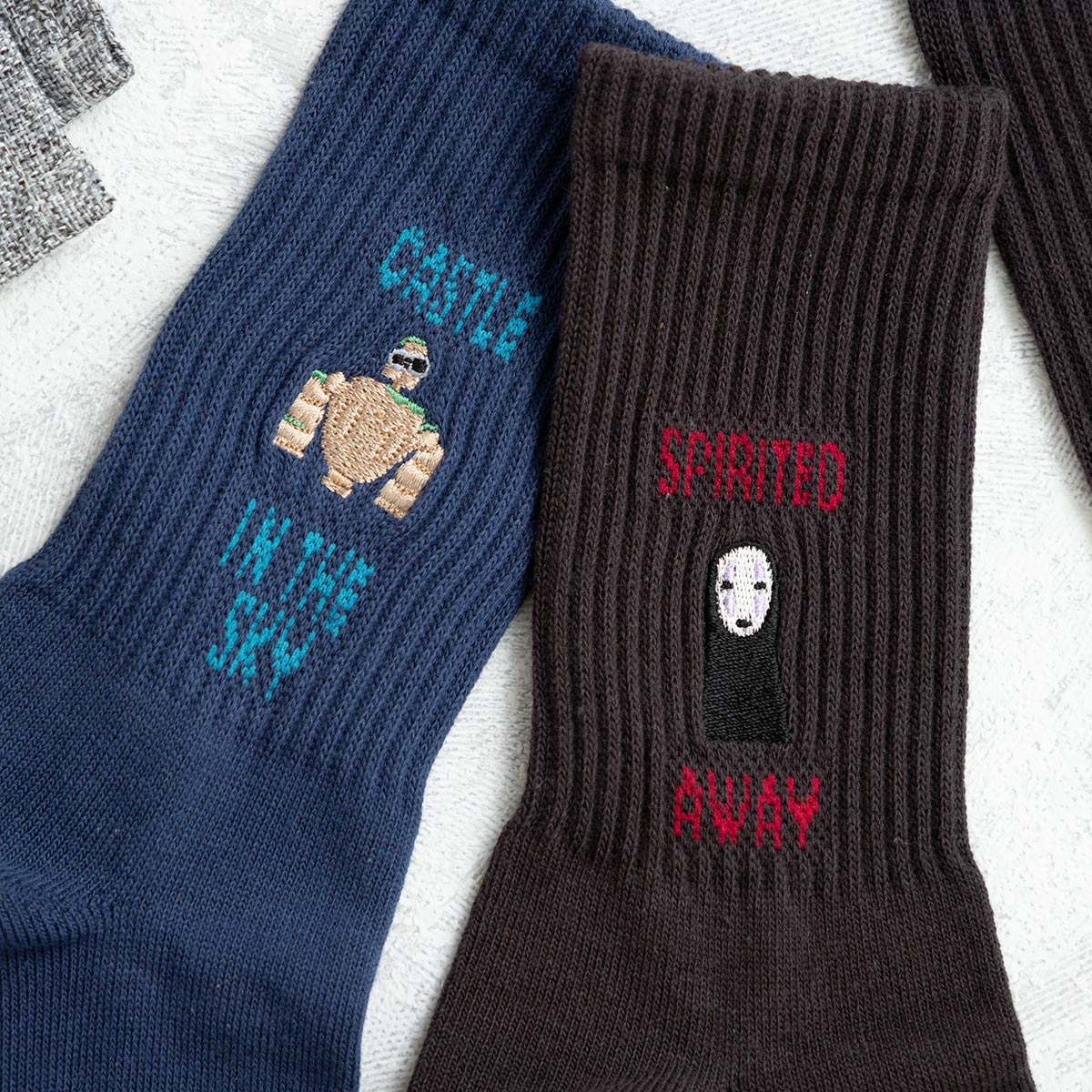Spirited Away Socks - Logo - Black - official product view 7