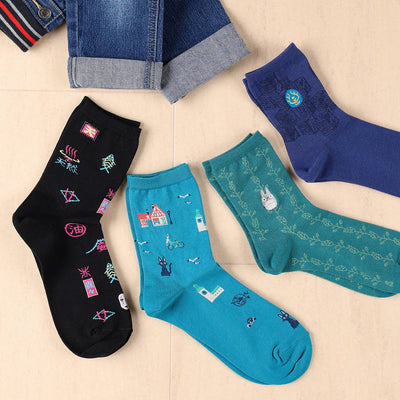 Spirited Away Socks - Neon All-Over Pattern - official product view 7