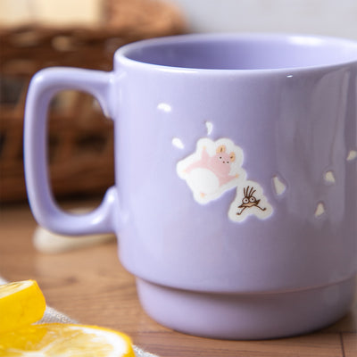 Spirited Away True Name Poko Poko Textured Mug - official view 4