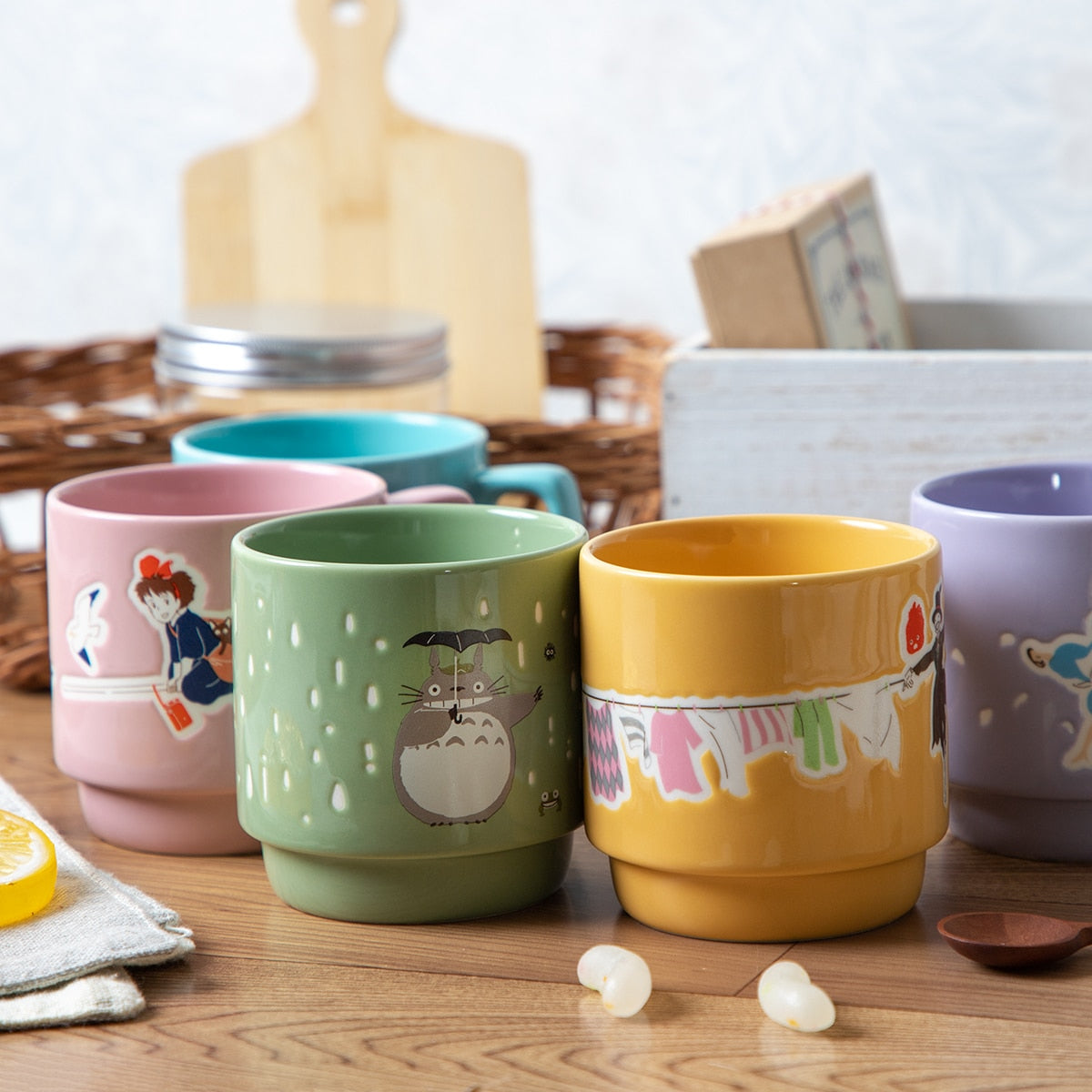 Spirited Away True Name Poko Poko Textured Mug - official view 12