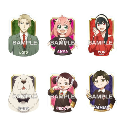 SPY x FAMILY Chara Cut Sticker Gum designs, group 1