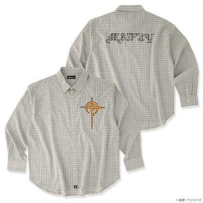 STRICT-G Mafty gray check shirt - product arrangement
