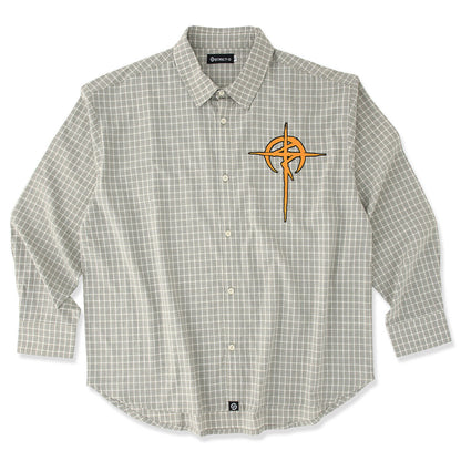 STRICT-G Mafty gray check shirt - styled view