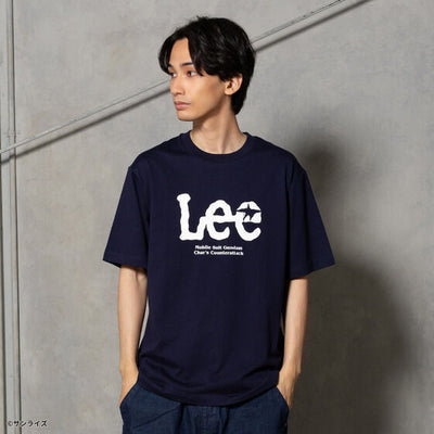 STRICT-G x Lee Gundam Char's Counterattack axis logo navy t shirt - official photo 4