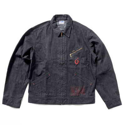 STRICT-G x Lee Gundam Char's Counterattack msn 04 91 b black denim jacket - official photo 12