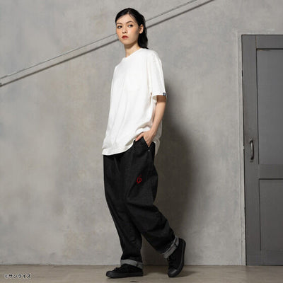 STRICT-G x Lee Gundam Char's Counterattack msn 04 fleeasy black denim pants - official photo 12
