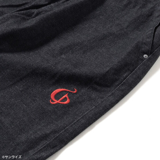 STRICT-G x Lee Gundam Char's Counterattack msn 04 fleeasy black denim pants - official photo 3