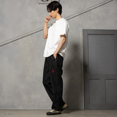 STRICT-G x Lee Gundam Char's Counterattack msn 04 fleeasy black denim pants - official photo 6