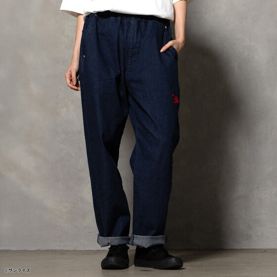 STRICT-G x Lee Gundam Char's Counterattack rx 93 fleeasy indigo denim pants - official photo 12