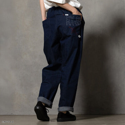 STRICT-G x Lee Gundam Char's Counterattack rx 93 fleeasy indigo denim pants - official photo 14