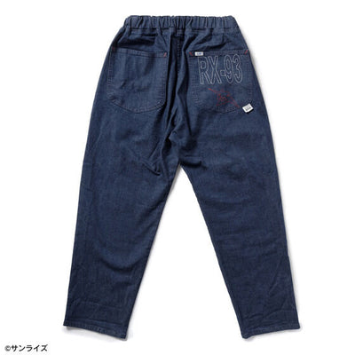 STRICT-G x Lee Gundam Char's Counterattack rx 93 fleeasy indigo denim pants - official photo 2