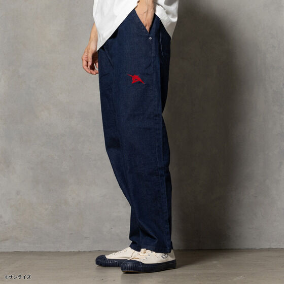 STRICT-G x Lee Gundam Char's Counterattack rx 93 fleeasy indigo denim pants - official photo 7