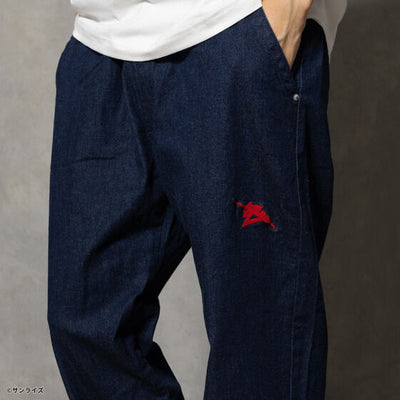 STRICT-G x Lee Gundam Char's Counterattack rx 93 fleeasy indigo denim pants - official photo 9
