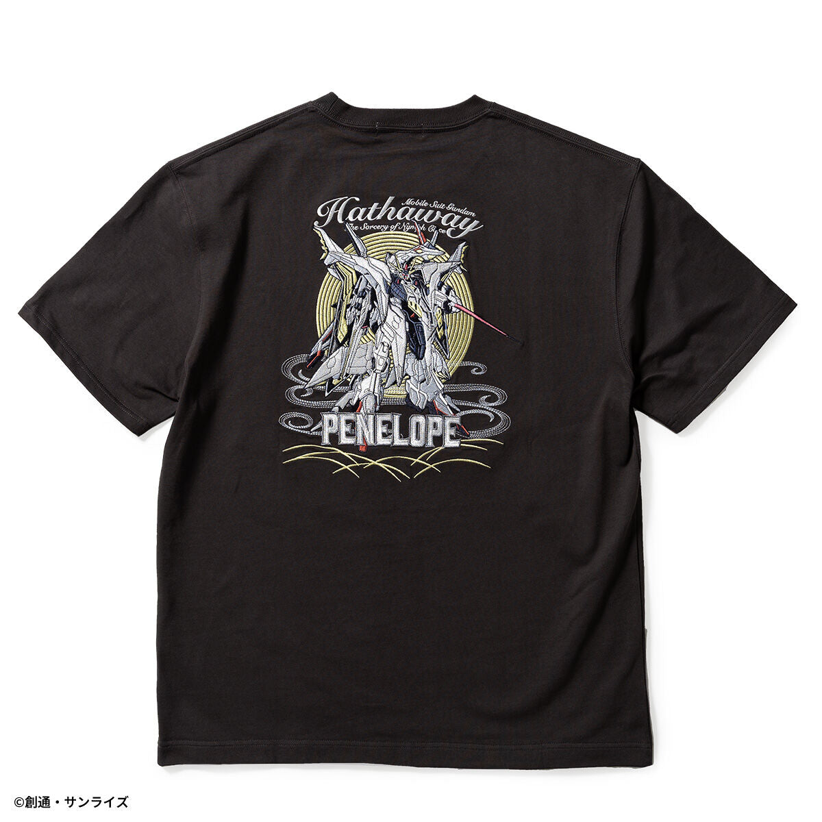 STRICT-G Mobile Suit Gundam Hathaway - Penelope Embroidered T-Shirt - official product view 2