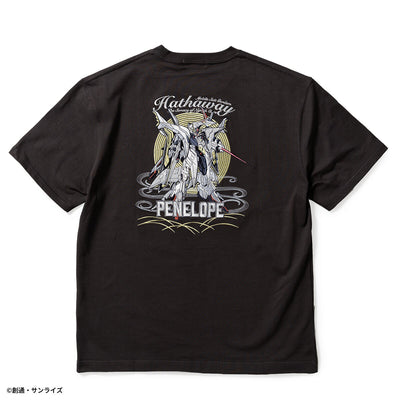 STRICT-G Mobile Suit Gundam Hathaway - Penelope Embroidered T-Shirt - official product view 2