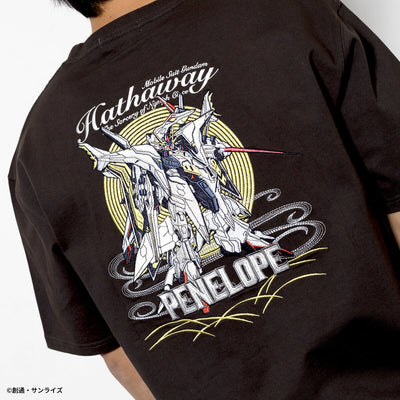 STRICT-G Mobile Suit Gundam Hathaway - Penelope Embroidered T-Shirt - official product view 6
