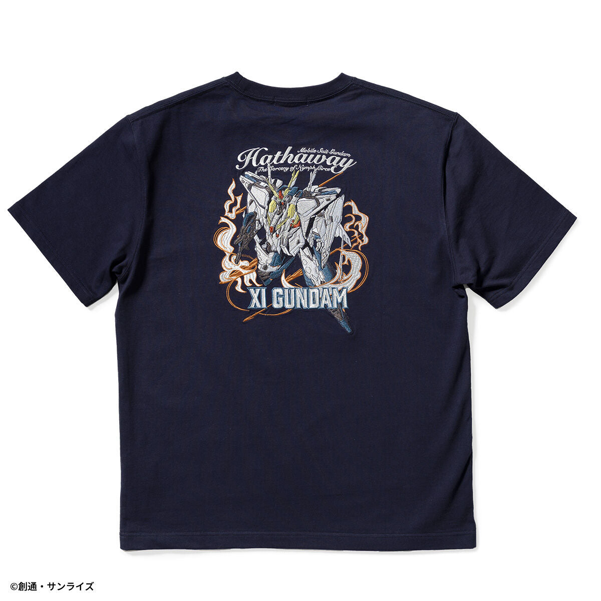STRICT-G Mobile Suit Gundam Hathaway - Xi Gundam Embroidered T-Shirt - official product view 2