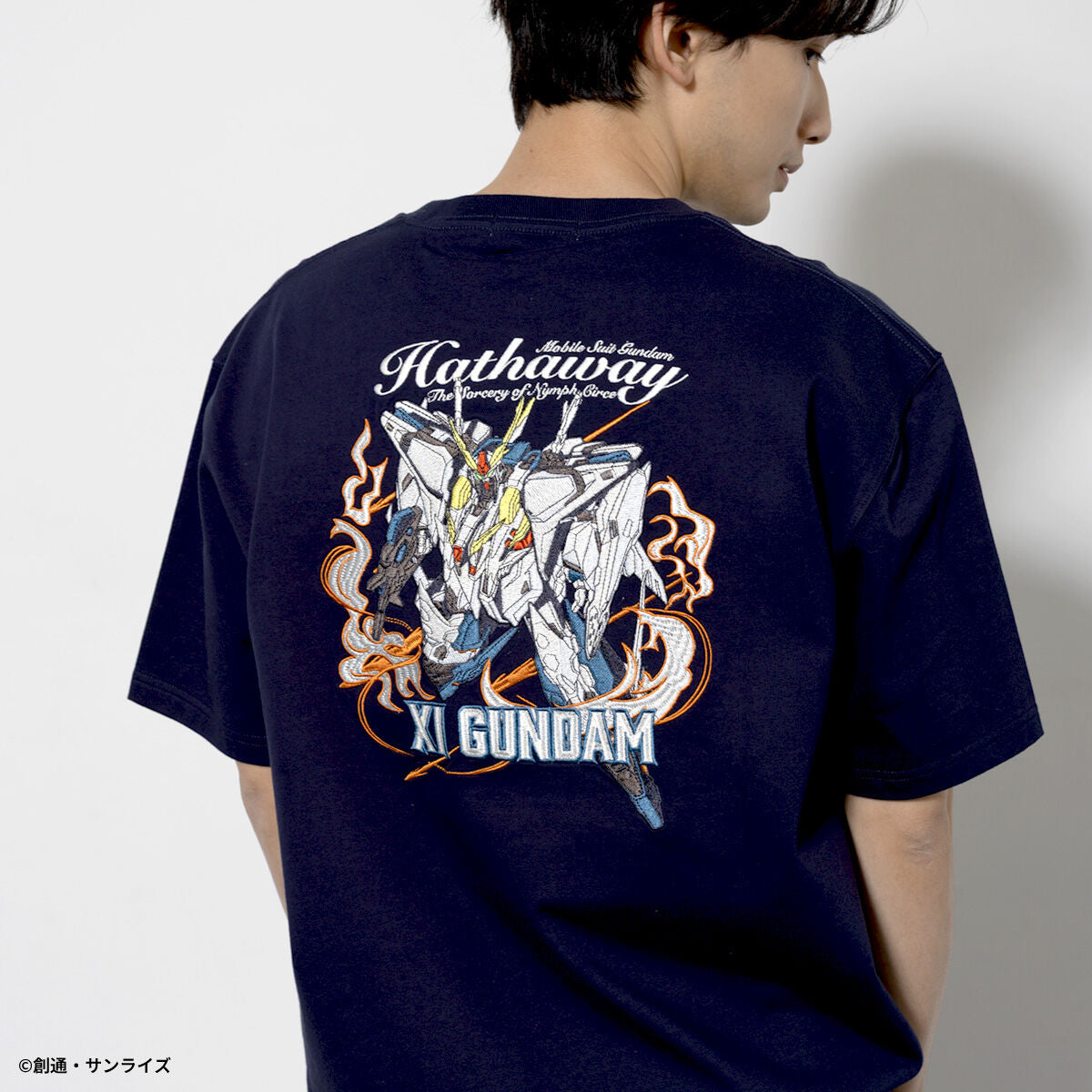 STRICT-G Mobile Suit Gundam Hathaway - Xi Gundam Embroidered T-Shirt - official product view 6