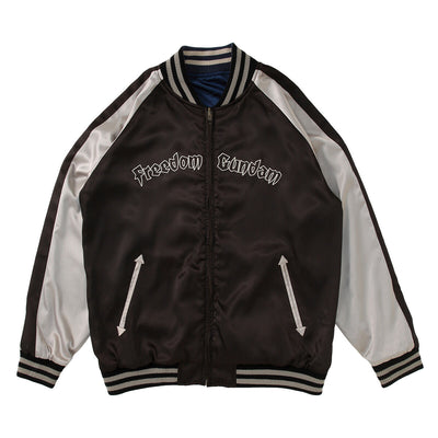 STRICT-G Mobile Suit Gundam SEED - Freedom Gundam Reversible Sukajan Jacket - official product view 9