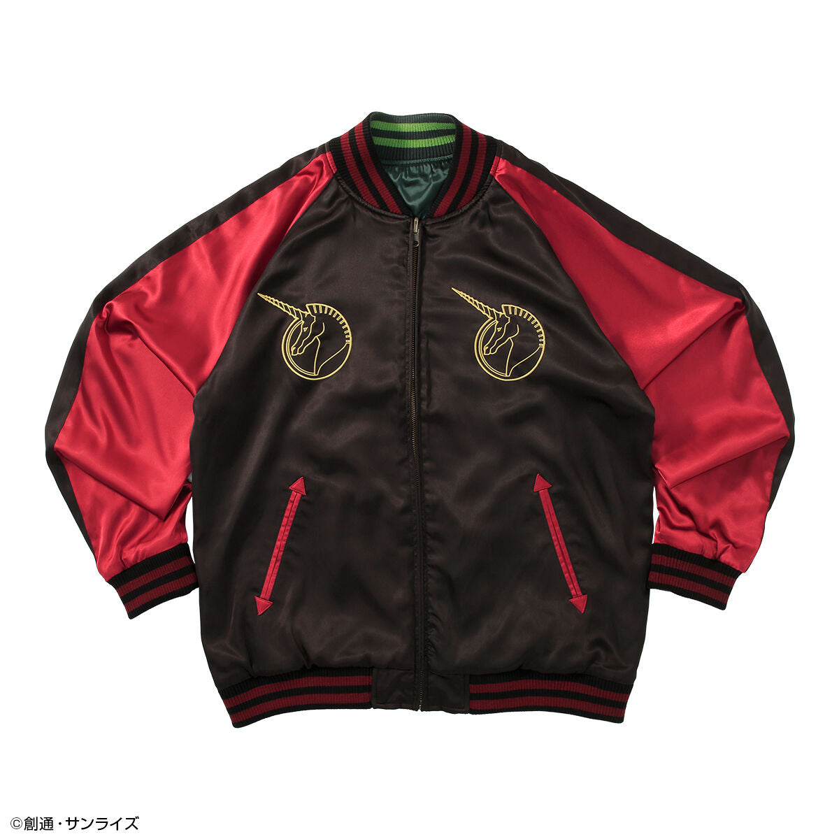 STRICT-G Mobile Suit Gundam Unicorn - Unicorn Gundam Reversible Sukajan Jacket - official product view 1
