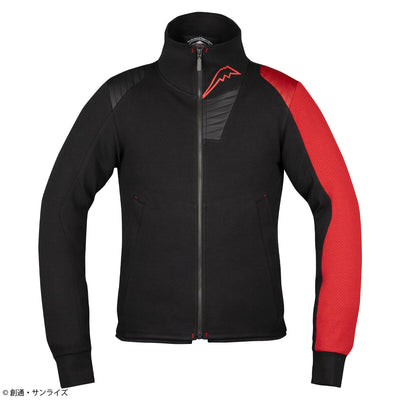 STRICT-G x KUSHITANI Mobile Suit Gundam - Red Comet Track Jacket - official product view 1