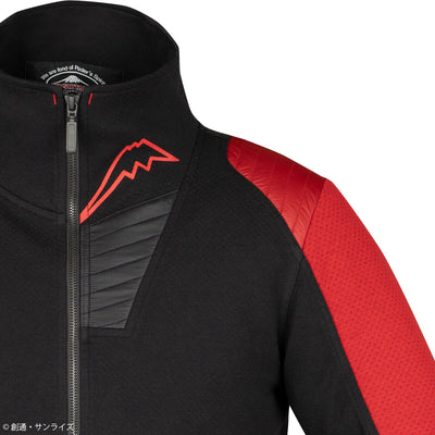 STRICT-G x KUSHITANI Mobile Suit Gundam - Red Comet Track Jacket - official product view 3