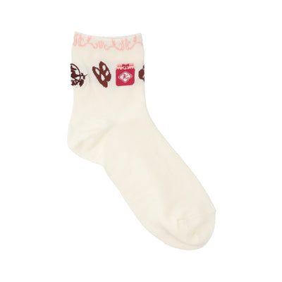 Studio Ghibli 13 cm Short Socks 23-25 cm (4 Types) - Jiji Off-White - official view 5